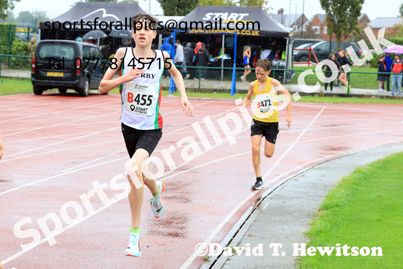 BBoys Under-15s 2025 Northern Athletics Autumn Road Relays, Leigh, Lancashire. Photo: David T. Hewitson/Sports for All Pics